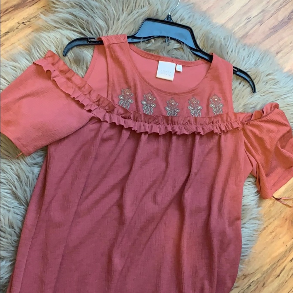 Dark pink knee length dress